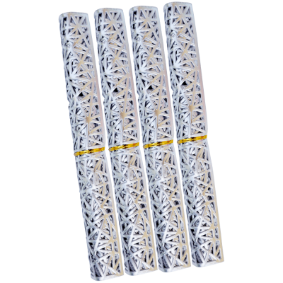 Set 4 suporturi sidefate, pentru farfurii, de masa, argintii, 45 x 29.5 CM